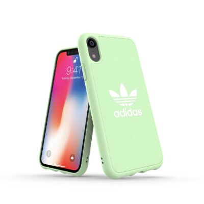 ADIDAS ORIGINALS – Cover ADICOLOR in TPU+Poliuretano colore verde salvia con bordi rialzati compatibile con Apple iPhone Xs Max