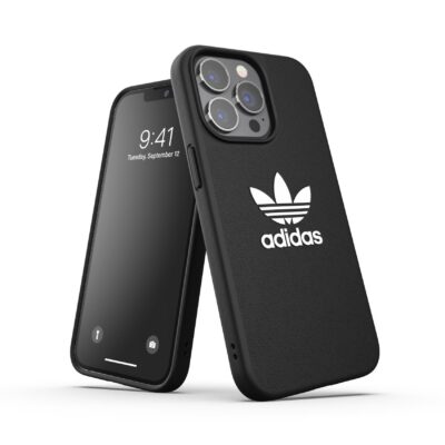 ADIDAS ORIGINALS – Cover ADICOLOR in TPU flessibile e bordi rialzati colore nero compatibile con Apple iPhone 13 Pro/ iPhone 13