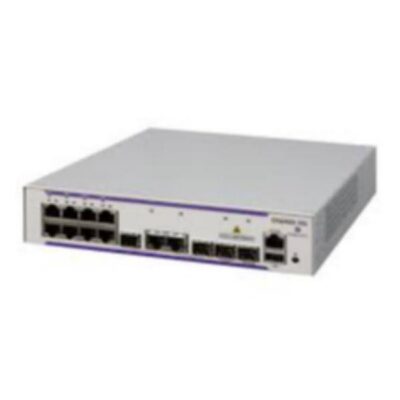 OS6360-10 GigE fixed chassis 8 RJ-45 10/100/1G BaseT, 2 10/100/1G BaseT, 2 fixed SFP (1G) uplink ports