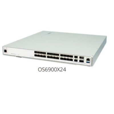 OS6900X24-F-IT OS6900-X24C2: 1RU chassis with 24 SFP+ users, 2 SFP+ uplinks or VFL and 2 QSFP28 ports.