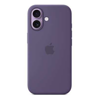 Custodia MagSafe in silicone per iPhone 17 – Viola nebbia