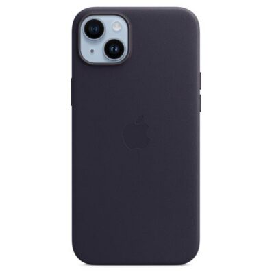 iPhone 14 Plus Leather Case with MagSafe – Midnight
