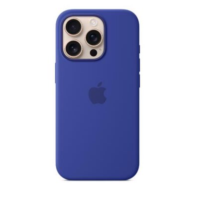 Custodia MagSafe in silicone per iPhone 16 Pro Max – Blu oltremare