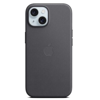 Custodia MagSafe in tessuto FineWoven per iPhone 15 – Nero