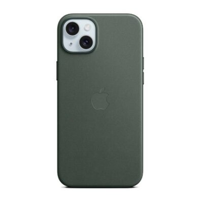 Custodia MagSafe in tessuto FineWoven per iPhone 15 Plus – Sempreverde