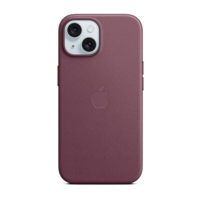 Custodia MagSafe in tessuto FineWoven per iPhone 15 – Gelso