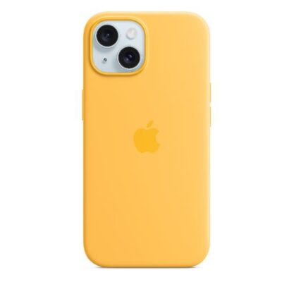 Custodia MagSafe in silicone per iPhone 15 Plus – Sole