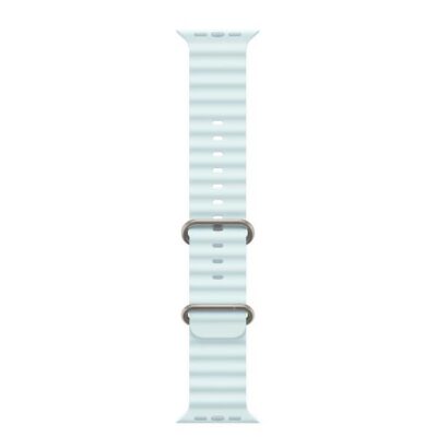 Cinturino Ocean blu ghiaccio (49 mm) – Titanio naturale