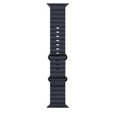 Cinturino Ocean blu navy (49 mm) – Titanio nero