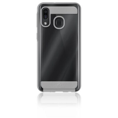 AIR ROBUST – Cover Ultra protettiva in TPU trasparente e finiture colore trasparente opache bordi rialzati compatibile con Samsung Galaxy A20e