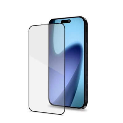 FULLGLASS – Vetro 9H con bordo colorato nero compatibile con Apple iPhone Air [IPHONE 17 CASES]