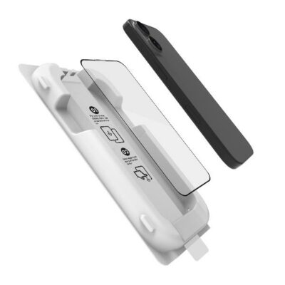GLASSKIT – Applicatore auto-allineante con vetro protettivo 9H con spessore 0.3 mm compatibile con Apple iPhone 17 [IPHONE 17 CASES]