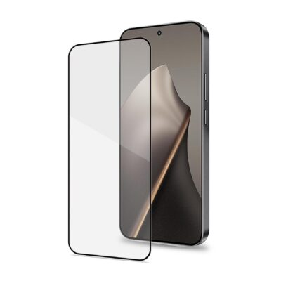 FULLGLASS – Vetro 9H con bordo colorato nero compatibile con Xiaomi 15T