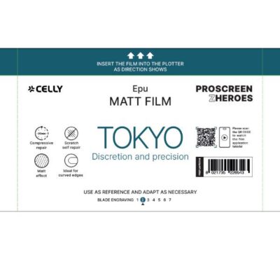 PROFILMPRO MATTE – Pellicola da 10 pezzi con finitura opaca anti-riflesso compatibile con il plotter ProScreenPro – TOKYO (PROSCREEN ZHEROES)