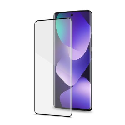 3DGLASS – Vetro 9H con bordo colorato nero per schermo curvo compatibile con Xiaomi Redmi Note 15 5G/ Redmi Note 15 4G/ Poco M8 5G