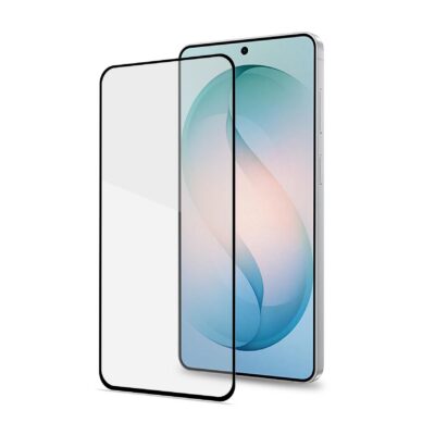 FULLGLASS – Vetro 9H con bordo colorato nero compatibile con Samsung Galaxy S26 FE 5G