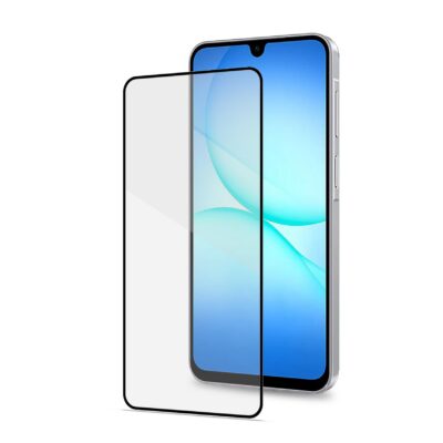 FULLGLASS – Vetro 9H con bordo colorato nero compatibile con Samsung Galaxy A18 5G/ A18 4G/ A17 5G/ A17 4G/ A16 5G/ A16 4G