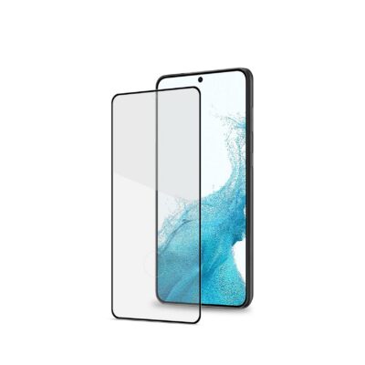 FULLGLASS – Vetro 9H con bordo colorato nero compatibile con Samsung Galaxy S22 5G/ Galaxy S22 5G Enterprise Edition/ Galaxy S23 5G