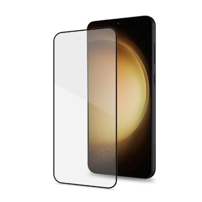 FULLGLASS – Vetro 9H con bordo colorato nero compatibile con Samsung Galaxy S23+ 5G