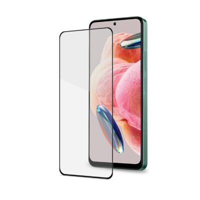 FULLGLASS – Vetro 9H con bordo colorato nero compatibile con Xiaomi Redmi Note 12 4G/ Redmi Note 12 5G