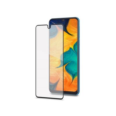 FULLGLASS – Vetro 9H con bordo colorato nero compatibile con Samsung Galaxy A40/ A40 Enterprise Edition