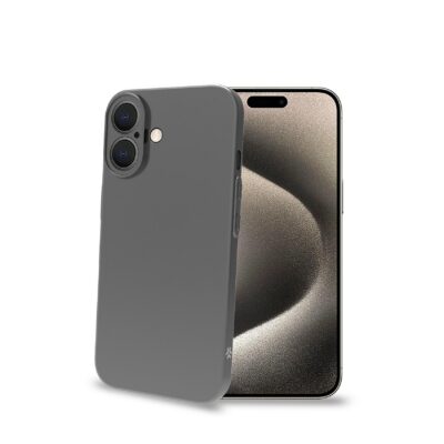 SPACE – Cover morbida super sottile in TPU colore nero compatibile con Apple iPhone 16 [IPHONE 16 CASES]