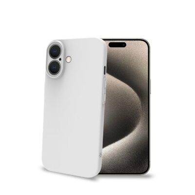 SPACE – Cover morbida super sottile in TPU colore bianco compatibile con Apple iPhone 16 [IPHONE 16 CASES]