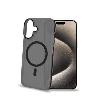 MAGSUIT – Cover semi trasparente in materiale PC compatibile con la tecnologia Magsafe texture ruvida compatibile con Apple iPhone 16 [IPHONE 16 CASES]