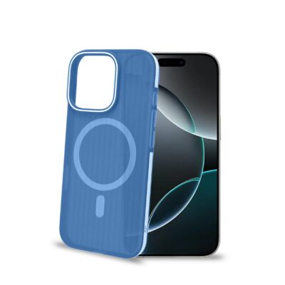 MAGSUIT – Cover semi trasparente in materiale PC compatibile con la tecnologia Magsafe texture ruvida compatibile con Apple iPhone 16 Pro [IPHONE 16 CASES]