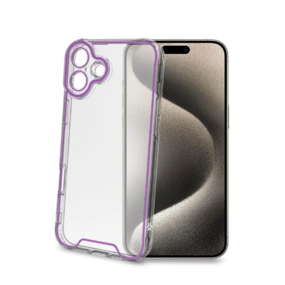 GLOW – Cover trasparente in TPU con bordi che si illuminano al buio compatibile con Apple iPhone 16 Plus [IPHONE 16 CASES]
