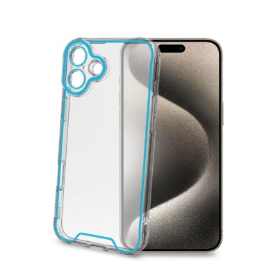GLOW – Cover trasparente in TPU con bordi che si illuminano al buio compatibile con Apple iPhone 16 Plus [IPHONE 16 CASES]