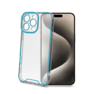 GLOW – Cover trasparente in TPU con bordi che si illuminano al buio compatibile con Apple iPhone 16 Pro Max [IPHONE 16 CASES]