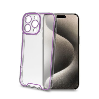 GLOW – Cover trasparente in TPU con bordi che si illuminano al buio compatibile con Apple iPhone 16 Pro Max [IPHONE 16 CASES]