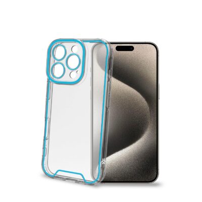 GLOW – Cover trasparente in TPU con bordi che si illuminano al buio compatibile con Apple iPhone 16 Pro [IPHONE 16 CASES]