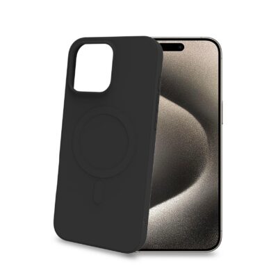 CROMOMAG – Cover in TPU morbido compatibile con la tecnologia Magsafe, colore nero compatibile con Apple iPhone 16 Pro Max [IPHONE 16 CASES]