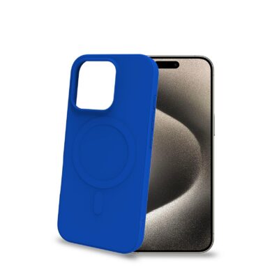 CROMOMAG – Cover in TPU morbido compatibile con la tecnologia Magsafe, colore blu compatibile con Apple iPhone 16 Pro [IPHONE 16 CASES]
