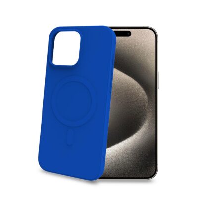 CROMOMAG – Cover in TPU morbido compatibile con la tecnologia Magsafe, colore blu compatibile con Apple iPhone 16 Pro Max [IPHONE 16 CASES]