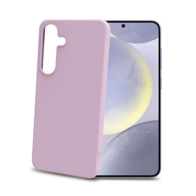 CROMO – Cover in morbido TPU con finitura soft touch colore rosa compatibile con Samsung Galaxy S25+ 5G