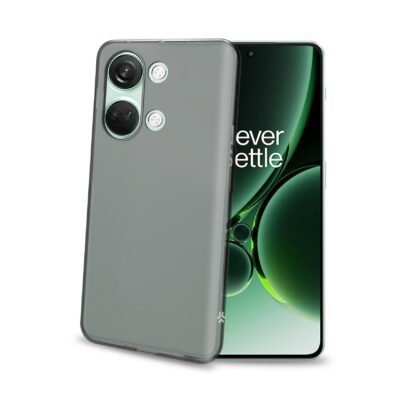 GELSKIN – Cover morbida trasparente nero in TPU compatibile con Oneplus Nord 3