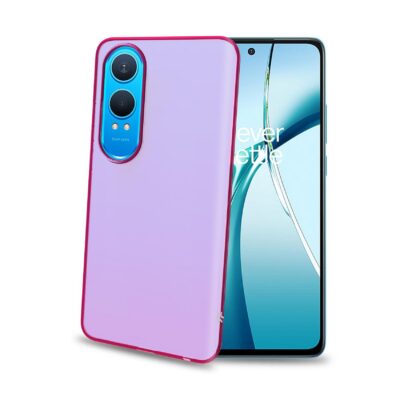 GELSKIN – Cover morbida trasparente rosa in TPU compatibile con Oneplus Nord CE 4 Lite