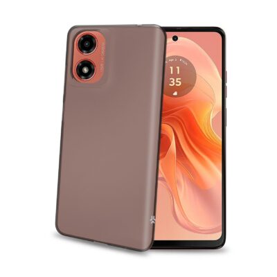 GELSKIN – Cover morbida trasparente nero in TPU compatibile con Motorola E14/ G24/ G04/ G04s