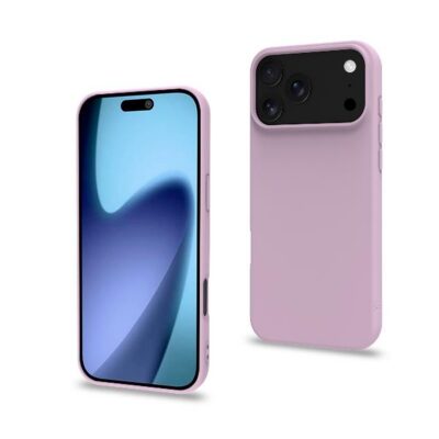 CROMO – Cover in morbido TPU con finitura soft touch colore rosa compatibile con Apple iPhone 17 Pro Max [IPHONE 17 CASES]