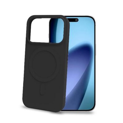 CROMOMAG – Cover in TPU morbido compatibile con la tecnologia Magsafe, colore nero compatibile con Apple iPhone 17 PRO MAX [IPHONE 17 CASES]