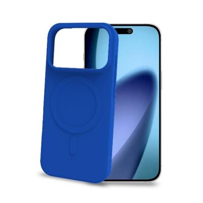 CROMOMAG – Cover in TPU morbido compatibile con la tecnologia Magsafe, colore blu compatibile con Apple iPhone 17 PRO [IPHONE 17 CASES]