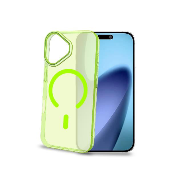 COLORMAG – Cover rigida trasparente con finitura limone compatibile con la tecnologia Magsafe per Apple iPhone 17 [IPHONE 17 CASES]