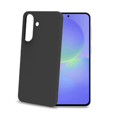 CROMO – Cover in morbido TPU con finitura soft touch colore nero compatibile con Samsung Galaxy A37 5G