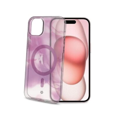 MAGSHADES – Cover semi-trasparente dotata di tecnologia Magsafe, bordi rinforzati, protezione tasti compatibile per Apple iPhone 15