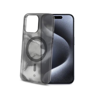 MAGSHADES – Cover semi-trasparente dotata di tecnologia Magsafe, bordi rinforzati, protezione tasti compatibile per Apple iPhone 15 Pro