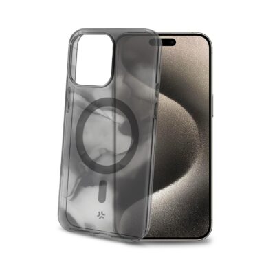 MAGSHADES – Cover semi-trasparente dotata di tecnologia Magsafe, bordi rinforzati, protezione tasti compatibile per Apple iPhone 15 Pro Max
