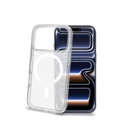GELSKINMAG – Cover morbida trasparente TPU,compatibile con tecnologia Magsafe,anello magnetico color bianco per Apple iPhone 18 Pro/ iPhone 17 Pro [IPHONE 18 CASES]